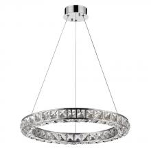  IN31070CH - Noemi Indoor LED Round Crystal Chandelier In Chrome