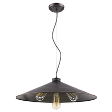  IN31146ORB - Alcove 4-Light Oil-Rubbed Bronze Pendant With Raw Brass Interior Shade