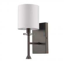  IN41043ORB - Kara Indoor 1-Light Sconce W/Shade & Crystal Bobeche In Oil Rubbed Bronze