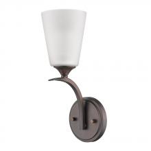  IN41266ORB - Zoey 1-Light Oil-Rubbed Bronze Sconce With Frosted Glass Shade
