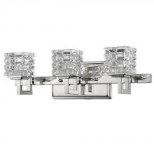  IN41316PN - Coralie Indoor 3-Light Bath W/Crystal Glass Shades In Polished Nickel