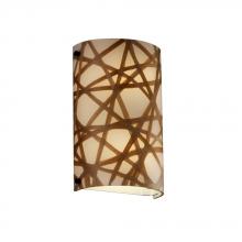 Justice Design Group 3FRM-5541-CONN-DBRZ - Finials Cylinder Wall Sconce (ADA)