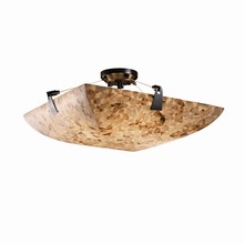 Justice Design Group ALR-9632-25-MBLK - 24" Semi-Flush Bowl w/ Tapered Clips