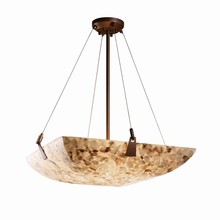 Justice Design Group ALR-9642-25-DBRZ - 24" Pendant Bowl w/ Tapered Clips