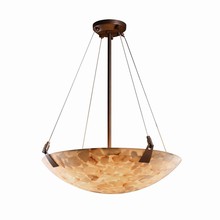 Justice Design Group ALR-9642-35-DBRZ - 24" Pendant Bowl w/ Tapered Clips