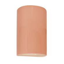 Justice Design Group CER-0940W-BSH - Small Cylinder - Closed Top (Outdoor)