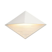 Justice Design Group CER-5600W-BIS - ADA Diamond Outdoor LED Wall Sconce (Downlight)
