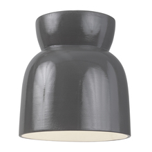 Justice Design Group CER-6190W-GRY - Hourglass Flush-Mount (Outdoor)