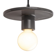Justice Design Group CER-6320-GRY-MBLK-BKCD - Discus Pendant