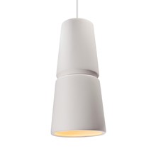 Justice Design Group CER-6435-BIS-CROM-WTCD - Large Cone 1-Light Pendant