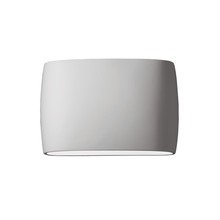 Justice Design Group CER-8898W-BIS - Wide ADA Large Oval Wall Sconce (Outdoor) - Closed Top