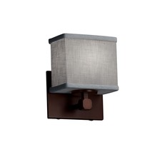 Justice Design Group FAB-8427-55-GRAY-DBRZ - Tetra ADA 1-Light Wall Sconce