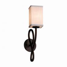 Justice Design Group FAB-8911-15-CREM-DBRZ - Capellini 1-Light Wall Sconce