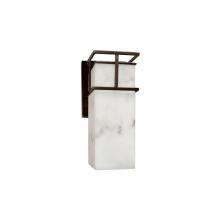 Justice Design Group FAL-8643W-DBRZ - Structure 1-Light Small Wall Sconce - Outdoor