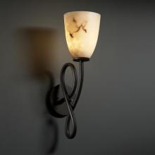 Justice Design Group FAL-8911-15-MBLK - Capellini 1-Light Wall Sconce