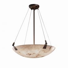Justice Design Group FAL-9642-35-DBRZ - 24" Pendant Bowl w/ Tapered Clips