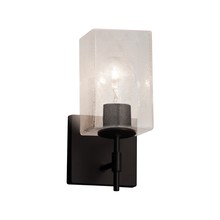 Justice Design Group FSN-8411-10-SEED-MBLK - Union 1-Light Wall Sconce (Short)