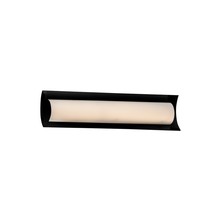 Justice Design Group FSN-8631-OPAL-MBLK - Lineate 22" Linear LED Wall/Bath