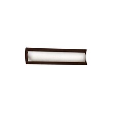 Justice Design Group FSN-8631-WEVE-DBRZ - Lineate 22" Linear LED Wall/Bath