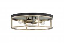 Justice Design Group NSH-4487-MBBR - Knox Round 4-Light Flush-Mount