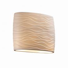 Justice Design Group PNA-8855-WAVE - ADA Wide Oval Wall Sconce