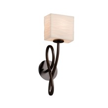 Justice Design Group PNA-8911-55-WAVE-DBRZ - Capellini 1-Light Wall Sconce