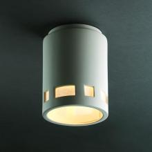 Justice Design Group CER-6107-BIS-LED1-1000 - Cylinder w/ Prairie Window LED Flush-Mount