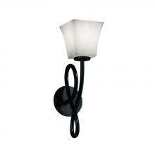 Justice Design Group CLD-8911-15-MBLK - Capellini 1-Light Wall Sconce