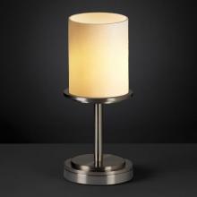 Justice Design Group CNDL-8798-14-CREM-NCKL - Dakota 1-Light Table Lamp (Short)