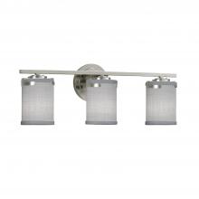 Justice Design Group FAB-8453-10-GRAY-NCKL-LED3-2100 - Atlas 3-Light LED Bath Bar