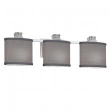 Justice Design Group FAB-8473-30-GRAY-CROM-LED3-2100 - Ardent 3-Light LED Bath Bar