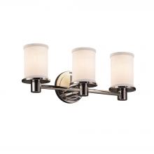  FAB-8513-10-WHTE-CROM-LED3-2100 - Rondo 3-Light LED Bath Bar