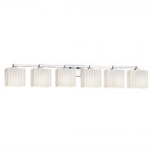  FSN-8436-55-RBON-CROM - Regency 6-Light Bath Bar