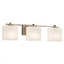  FSN-8443-30-OPAL-BRSS-LED3-2100 - Era 3-Light LED Bath Bar