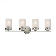  FSN-8454-10-SEED-NCKL-LED4-2800 - Atlas 4-Light LED Bath Bar