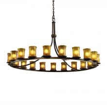  GLA-8716-16-AMBR-DBRZ-LED21-14700 - Dakota 21-Light 1-Tier Ring LED Chandelier