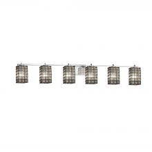  WGL-8446-15-GRCB-CROM - Era 6-Light Bath Bar