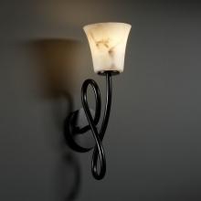 Justice Design Group FAL-8911-20-MBLK - Capellini 1-Light Wall Sconce