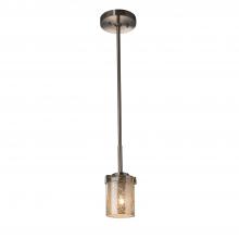 Justice Design Group FSN-8455-10-MROR-NCKL-LED1-700 - Atlas 1-Light LED Mini-Pendant