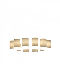 Justice Design Group FSN-8768-10-WEVE-MBLK - Dakota 12-Light Ring Chandelier (Short)