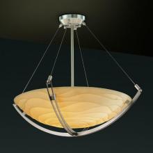  PNA-9721-35-WAVE-NCKL-LED3-3000 - 18" LED Pendant Bowl w/ Crossbar