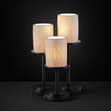 Justice Design Group POR-8797-10-WFAL-MBLK - Dakota 3-Light Table Lamp