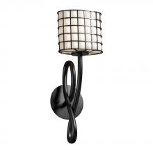 Justice Design Group WGL-8911-30-GRCB-DBRZ - Capellini 1-Light Wall Sconce