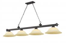 Z-Lite 2306-4BRZ-GM16 - 4 Light Billiard