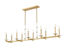 Z-Lite 3045-10L-MGLD - 10 Light Linear Chandelier