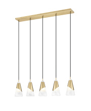 Z-Lite 828P6-5L-MGLD - 5 Light Linear Chandelier