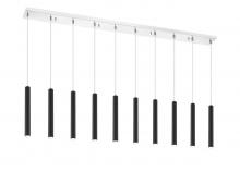  917MP12-MB-LED-10LCH - 10 Light Linear Chandelier