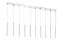  917MP12-WH-LED-10LCH - 10 Light Linear Chandelier