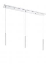  917MP12-WH-LED-3LCH - 3 Light Linear Chandelier