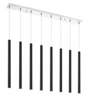  917MP24-MB-LED-8LCH - 8 Light Linear Chandelier